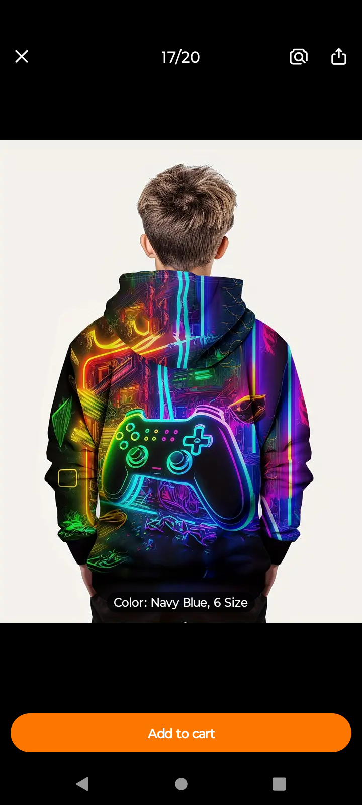 Fashion Colorful Gamepad Print Cute&Cozy Hoodie For Kids Boys - Keep Him Warm And Stylish!